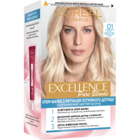 Краска для волос L'Oreal Paris Excellence оттенок 01 - Супер-осветляющий русый натуральный, 1 шт